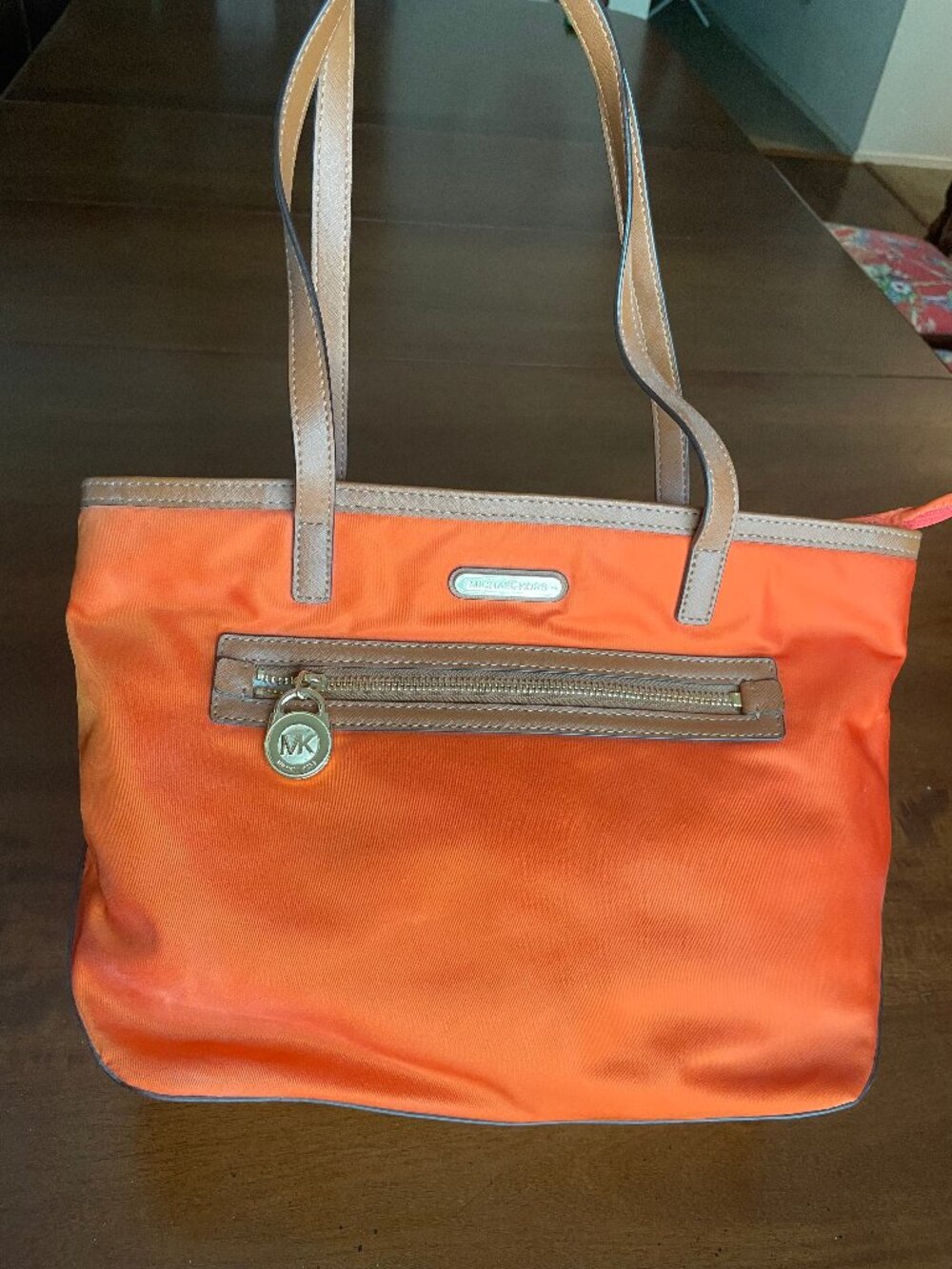 Orange Michael Kors Kempton Tote